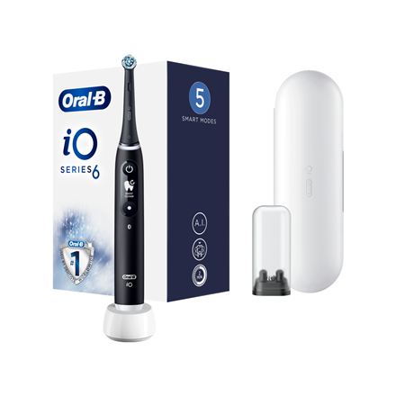 Oral-B | Electric Toothbrush | iO6 Series | Rechargeable | For adults | Number of brush heads included 1 | Number of tee