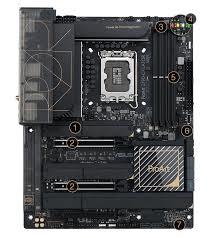 Mainboard ASUS Intel Z890 LGA1851 ATX Memory DDR5 Memory slots 4 1xPCI-Express 4.0 16x 2xPCI-Express 5.0 16x 5xM.2 1xHDMI 1xDisplayPort 1xAudio-In 1xAudio-Out 1xUSB 2.0 6xUSB 3.2 3xUSB-C w/Thunderbolt 1xRJ45 PROARTZ890-CREATORWIFI