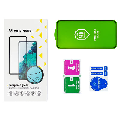 Full Cover Flexi Nano Glass Film Tempered Glass with Moto G60s Frame — Hurtel