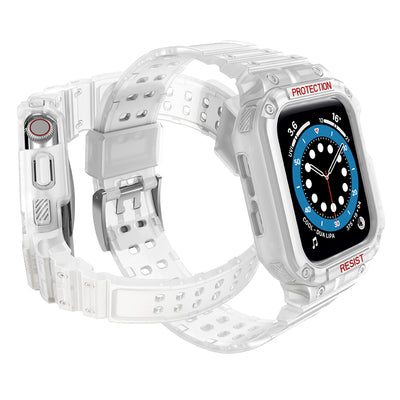 Protect Strap Band for Apple Watch 38/40/41mm Armored Case Strap - Transparent — Hurtel