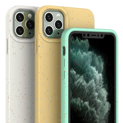 Eco Case Case for iPhone 11 Pro Max Silicone Cover Phone Cover Yellow — Hurtel