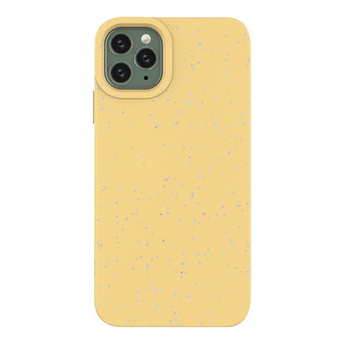 Eco Case Case for iPhone 11 Pro Max Silicone Cover Phone Cover Yellow — Hurtel