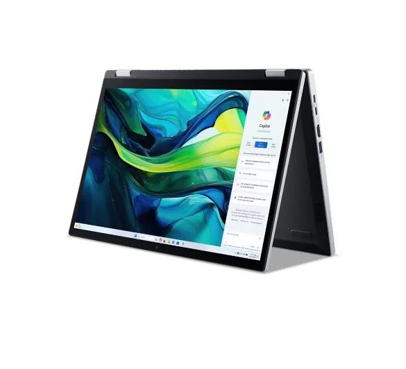 Notebook ACER Aspire Go Spin 14 AGSP14-31PT-C72L CPU Intel N-Series N150 800 MHz 14" Touchscreen 1920x1200 RAM 16GB LPDDR5 SSD 512GB IntelGraphics Integrated ENG Windows 11 Home Pure Silver 1.54 kg NX.J3UEL.001