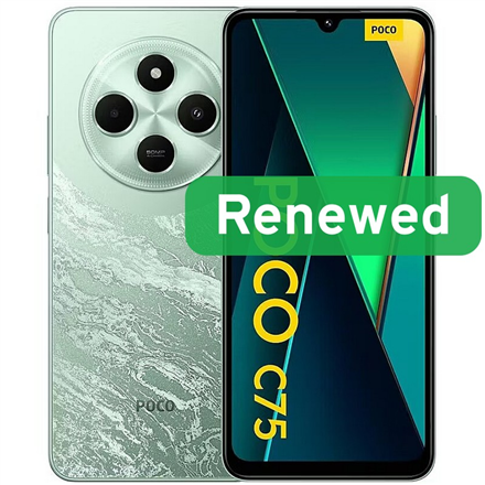 Poco Renewed | Grade A | C75 | 128 GB | Green | LTE | O