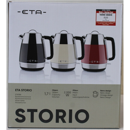 SALE OUT. ETA ETA918690040 Storio Kettle, Power 2150 W, Capacity 1.7 L, Stainless steel, Beige | SALE OUT. ETA | Storio 