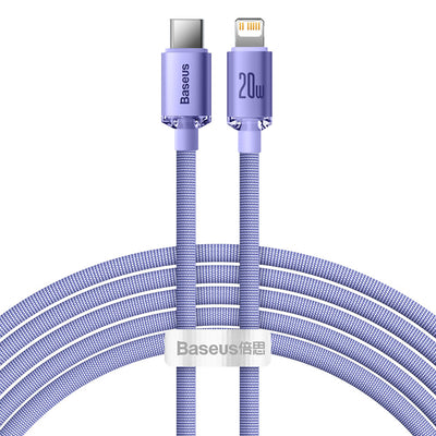 Baseus CAJY000305 Lightning - USB-C PD cable 20W 480Mb/s 2m - purple
