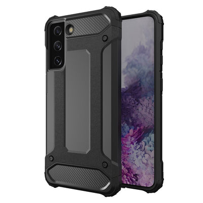 Hybrid Armor Case Tough Rugged Cover for Samsung Galaxy S22+ (S22 Plus) black — Hurtel