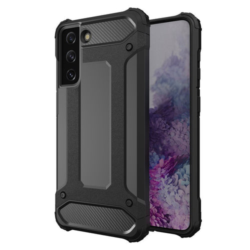 Hybrid Armor Case Tough Rugged Cover for Samsung Galaxy S22+ (S22 Plus) black — Hurtel