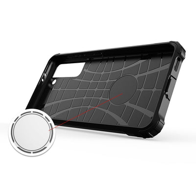 Hybrid Armor Case Tough Rugged Cover for Samsung Galaxy S22+ (S22 Plus) black — Hurtel