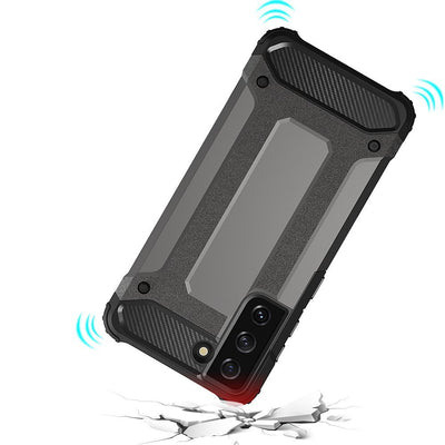 Hybrid Armor Case Tough Rugged Cover for Samsung Galaxy S22+ (S22 Plus) black — Hurtel