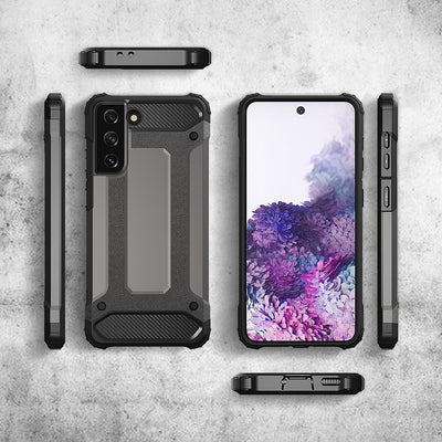 Hybrid Armor Case Tough Rugged Cover for Samsung Galaxy S22+ (S22 Plus) black — Hurtel