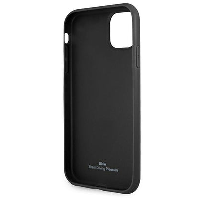 BMW Leather Curve Perforate Case for iPhone 11 / Xr - Red