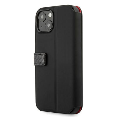 Ferrari FESAXFLBKP13SBK iPhone 13 mini 5.4&quot; black/black book On Track Carbon Stripe