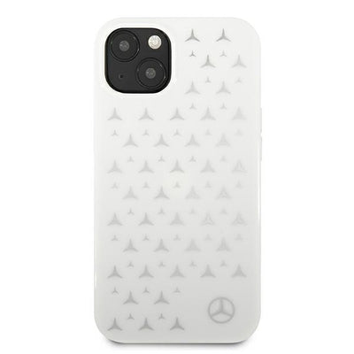 Mercedes Silver Stars Pattern Case for iPhone 13 - White