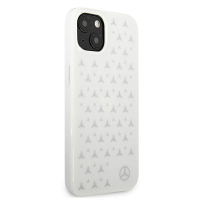 Mercedes Silver Stars Pattern Case for iPhone 13 mini - White