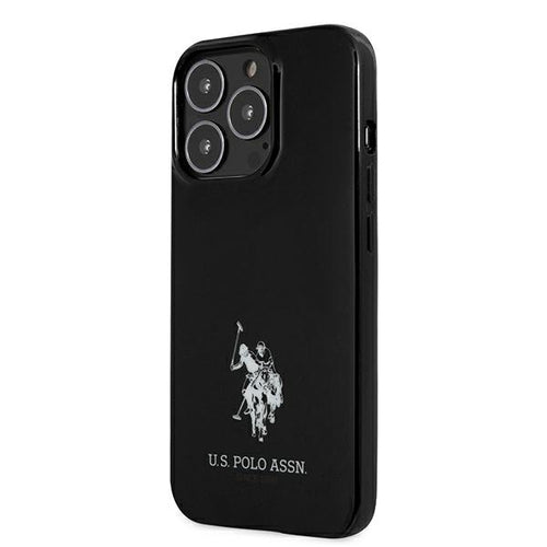 US Polo USHCP13XUMHK iPhone 13 Pro Max 6.7&quot; black/black hardcase Horses Logo — U.S. Polo Assn.