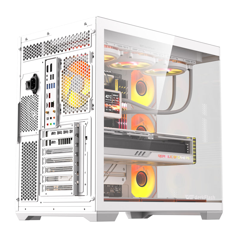 DarkFlash C280 computer case (white) + 7 fans - Image 3