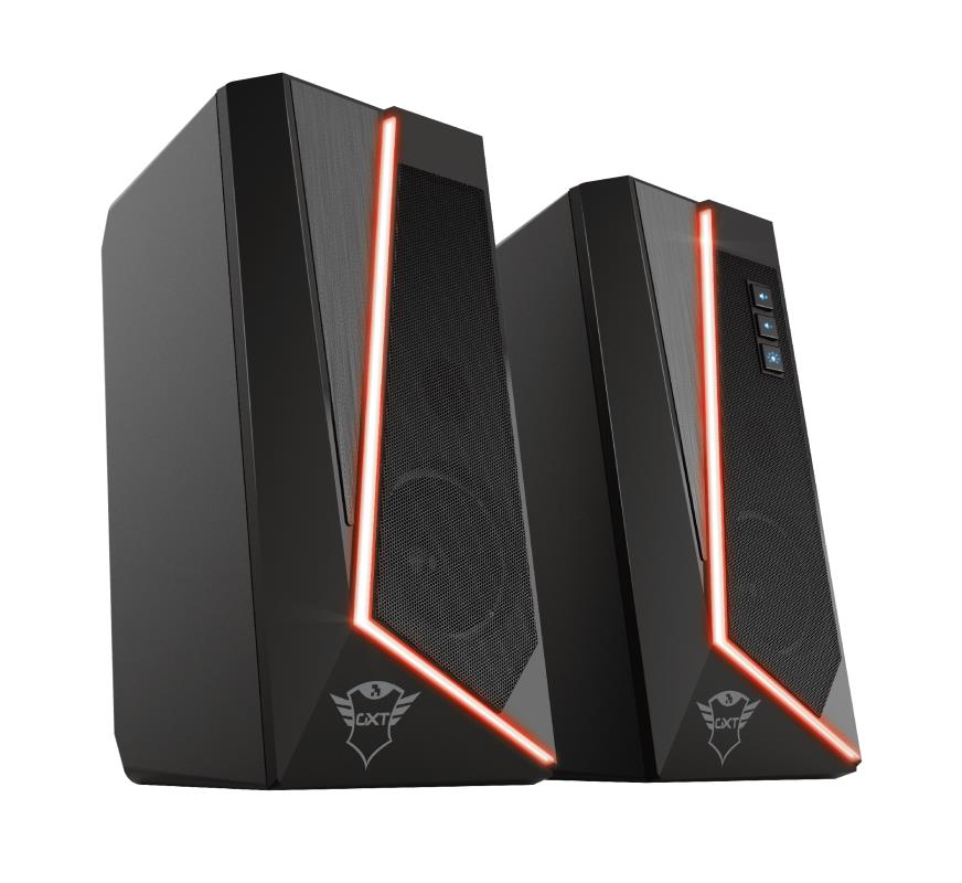 Speaker TRUST GXT 609 Zoxa RGB Illuminated Speaker Set 1xUSB 2.0 Black 24070