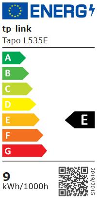 Smart Light Bulb TP-LINK Power consumption 8.6 Watts Luminous flux 1055 Lumen 6500 K 240V Beam angle 220 degrees TAPOL535E