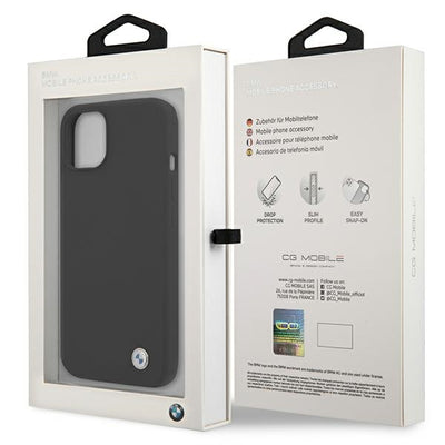 BMW Silicone Signature Case for iPhone 13 - Black
