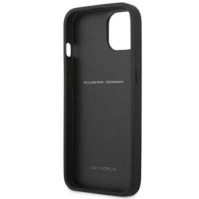 Ferrari FESAXHCP13SBK iPhone 13 mini 5.4&quot; black/black hardcase On Track Carbon Stripe