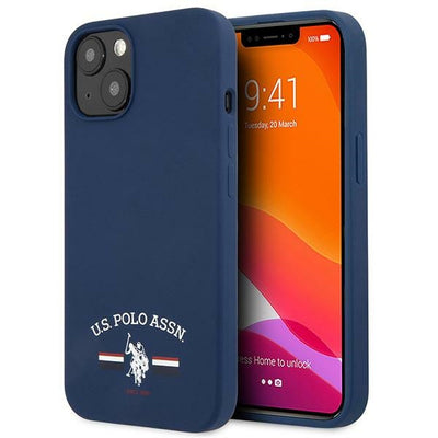 US Polo USHCP13SSFGV iPhone 13 mini 5,4" granatowy/navy Silicone Collection — U.S. Polo Assn.
