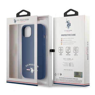 US Polo USHCP13SSFGV iPhone 13 mini 5,4" granatowy/navy Silicone Collection — U.S. Polo Assn.