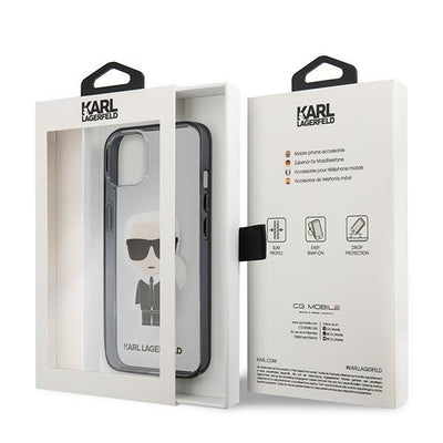 Karl Lagerfeld Iconik Karl Case for iPhone 13 mini - Transparent