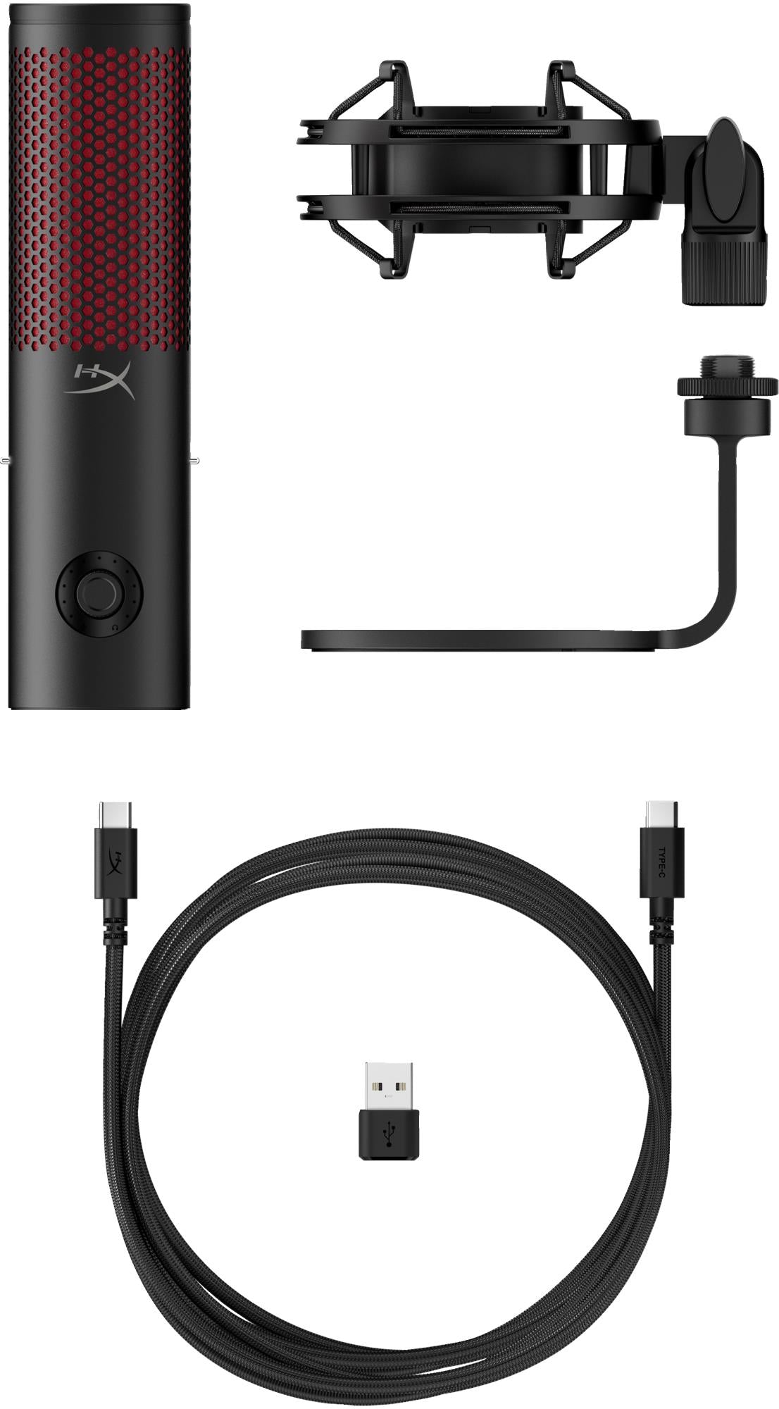 MICROPHONE HYPERX QUADCAST 2/BLACK 872V1AA HYPERX