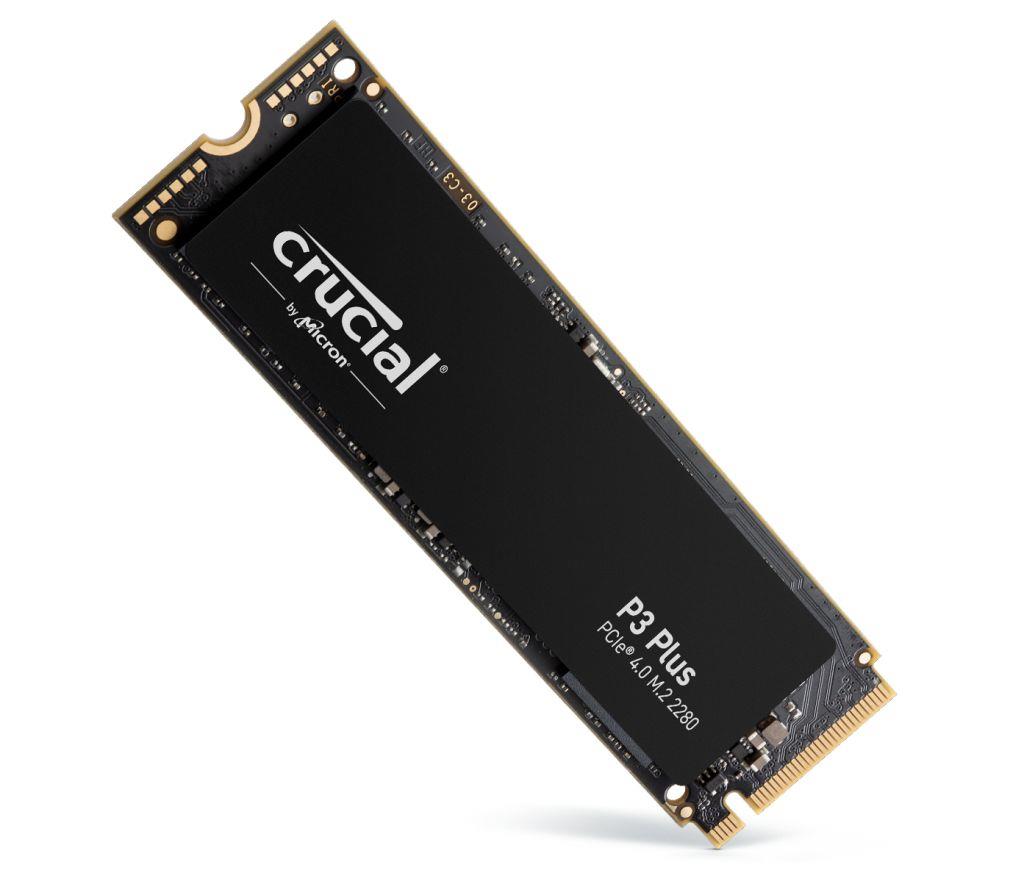 SSD CRUCIAL P3 Plus 1TB M.2 NVMe 3D NAND Write speed 3600 MBytes/sec Read speed 5000 MBytes/sec TBW 220 TB MTBF 1500000 hours CT1000P3PSSD8