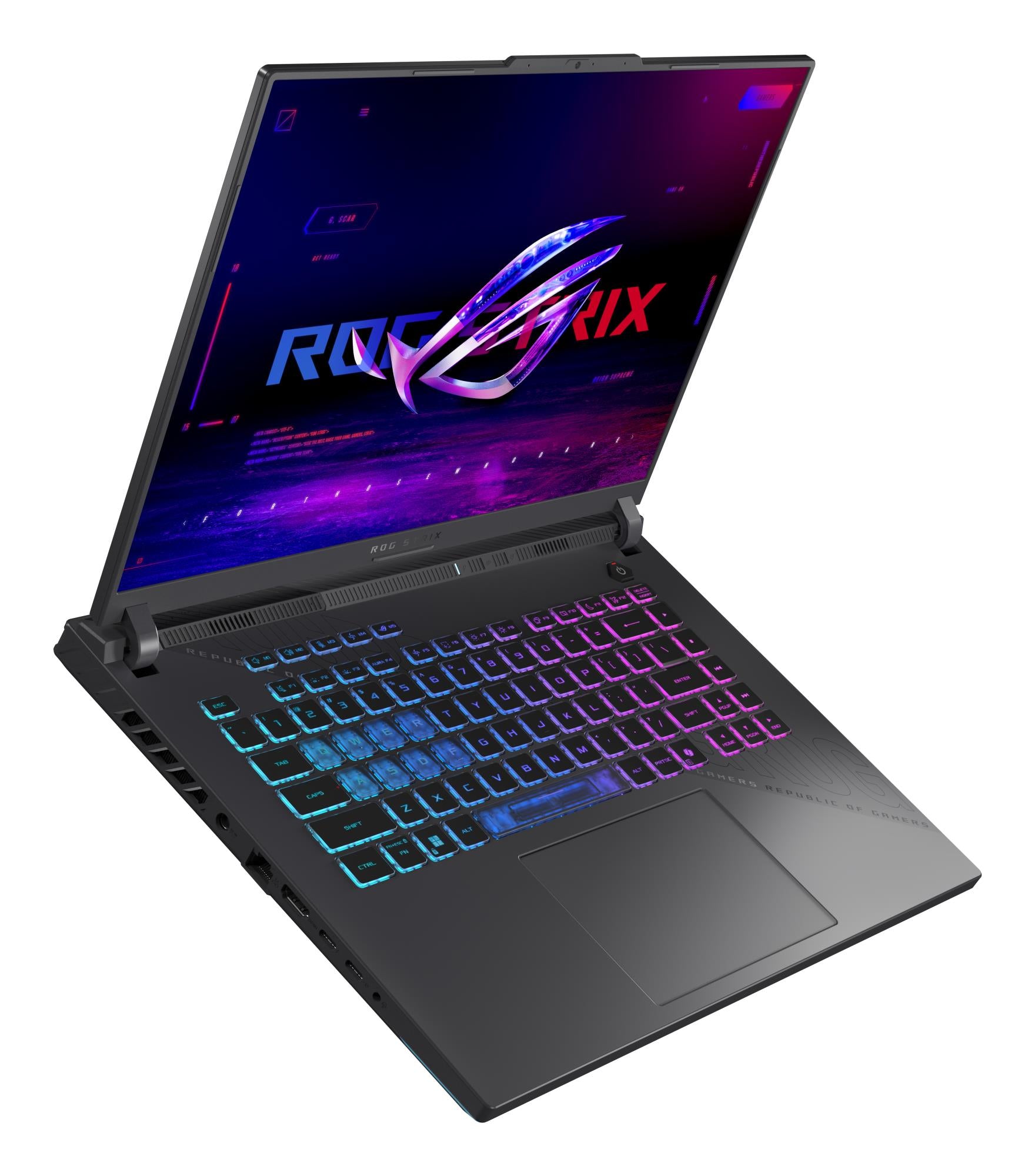 Notebook ASUS ROG Strix G16 (2025) G614PR-RV092W CPU AMD Ryzen 9 8940HX 2400 MHz 16" 1920x1200 RAM 16GB DDR5 5200 MHz SSD 1TB NVIDIA GeForce RTX 5070 Ti 12GB ENG Windows 11 Home Eclipse Grey 2.5 kg 90NR0NJ7-M00690