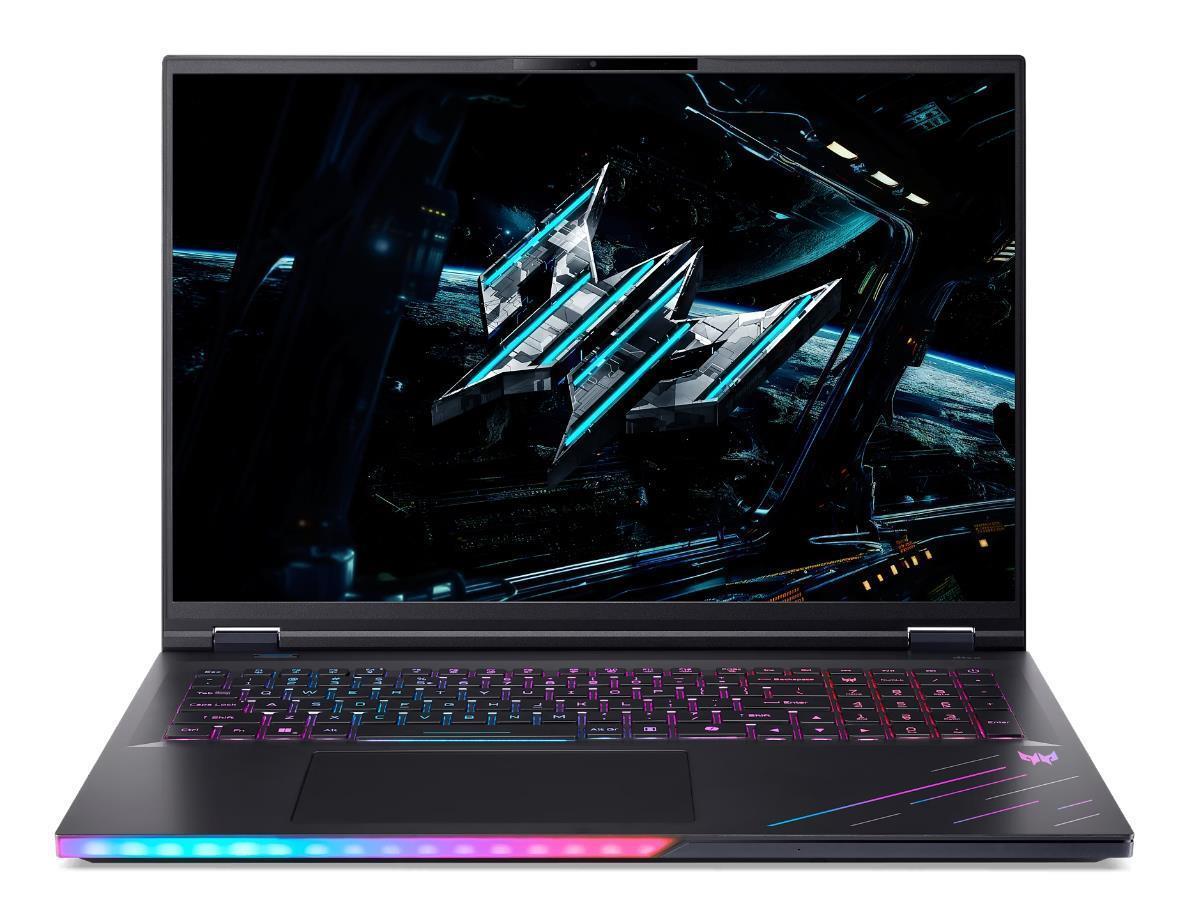 Notebook ACER Predator HELIOS 18 AI CPU Intel Core Ultra 9 275HX 18 " 2560 x 1600 pixels RAM 32 GB DDR5-SDRAM SSD 1000 GB Discrete graphics NVIDIA GeForce RTX 5080 16 GB On-board graphics Yes Keyboard language English OS installed Windows 11 Home Colour