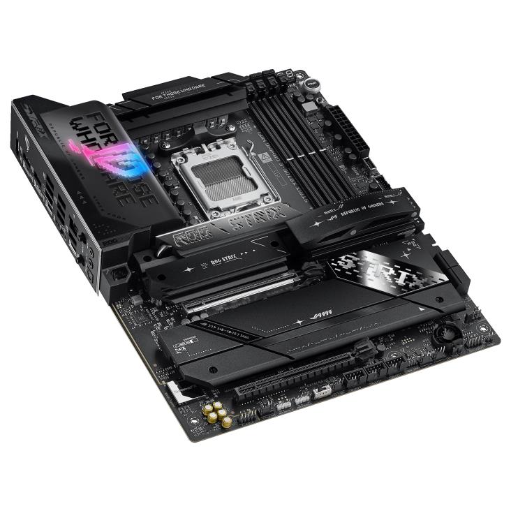 Mainboard ASUS AMD X870E SAM5 ATX Memory DDR5 Memory slots 4 1xPCI-Express 4.0 16x 1xPCI-Express 5.0 16x 5xM.2 1xHDMI 9xUSB 3.2 2xUSB-C 2xUSB4 1xOptical S/PDIF STRIXX870E-EGAMINGWIFI
