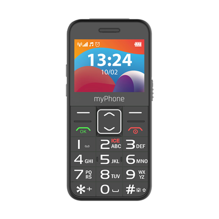 myPhone HALO | 3 LTE | Black | 2.4 " | IPS | 48 MB | 128 MB | Dual SIM | Nano SIM | 3G | Bluetooth | 2.1 | USB version T