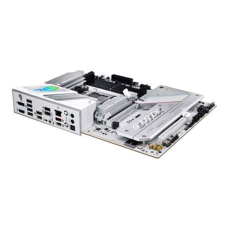 Mainboard ASUS AMD B850 SAM5 ATX Memory DDR5 Memory slots 4 1xPCI-Express 4.0 16x 1xPCI-Express 5.0 16x 4xM.2 1xHDMI 1xDisplayPort 12xUSB 2.0 3xUSB-C 1xOptical S/PDIF 1xRJ45 2xAudio port STRIXB850-AGAMINGWIFI