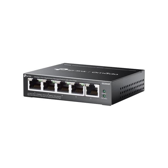 Switch TP-LINK Desktop/pedestal 5x10Base-T / 100Base-TX / 1000Base-T PoE ports 4 ES205GP