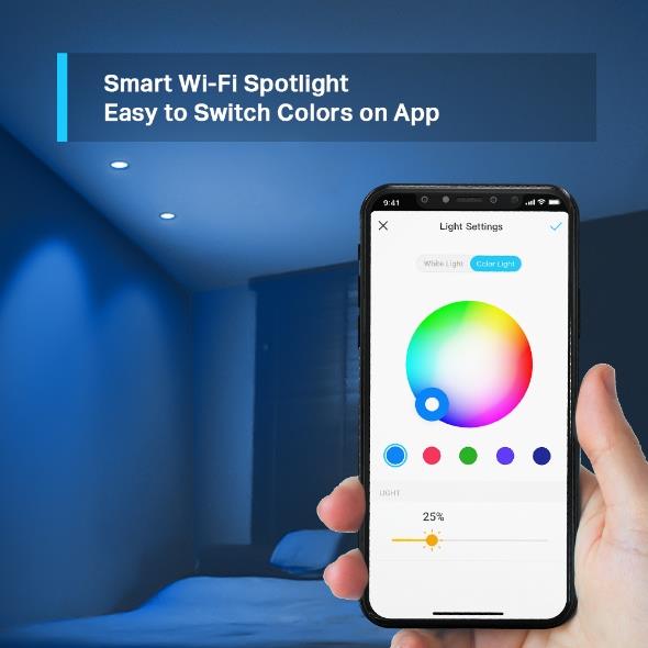 Smart Light Bulb TP-LINK Power consumption 3.7 Watts Luminous flux 350 Lumen Beam angle 40 degrees 0 ºC~ 40 ºC TAPOL630
