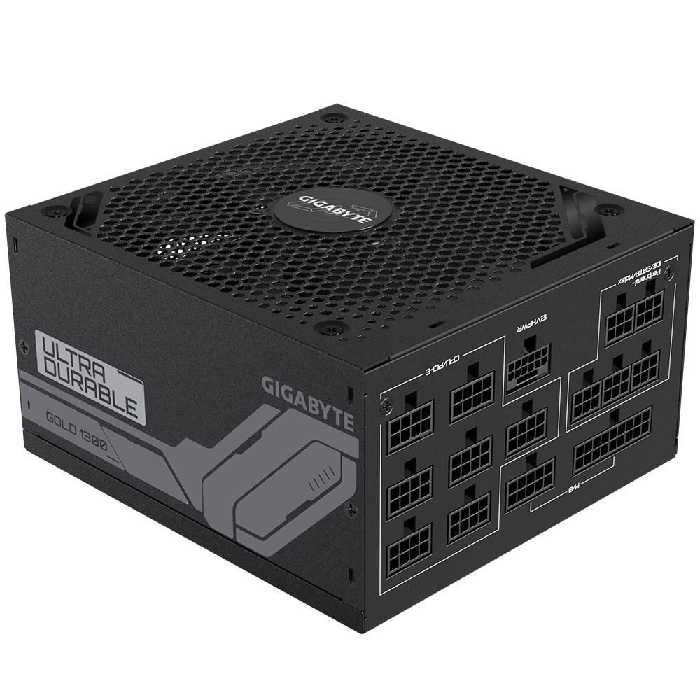 Power Supply GIGABYTE UD1300GM PG5 1300 Watts Efficiency 80 PLUS GOLD PFC Active MTBF 100000 hours GP-UD1300GMPG5