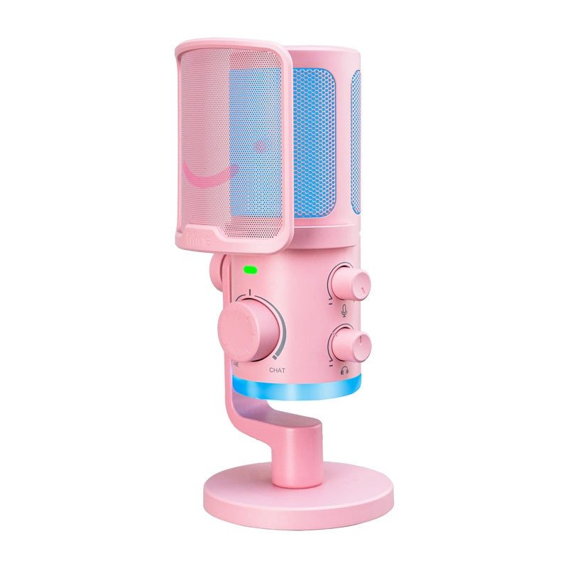 Fifine AM6 Condenser Microphone (Pink) - Image 2