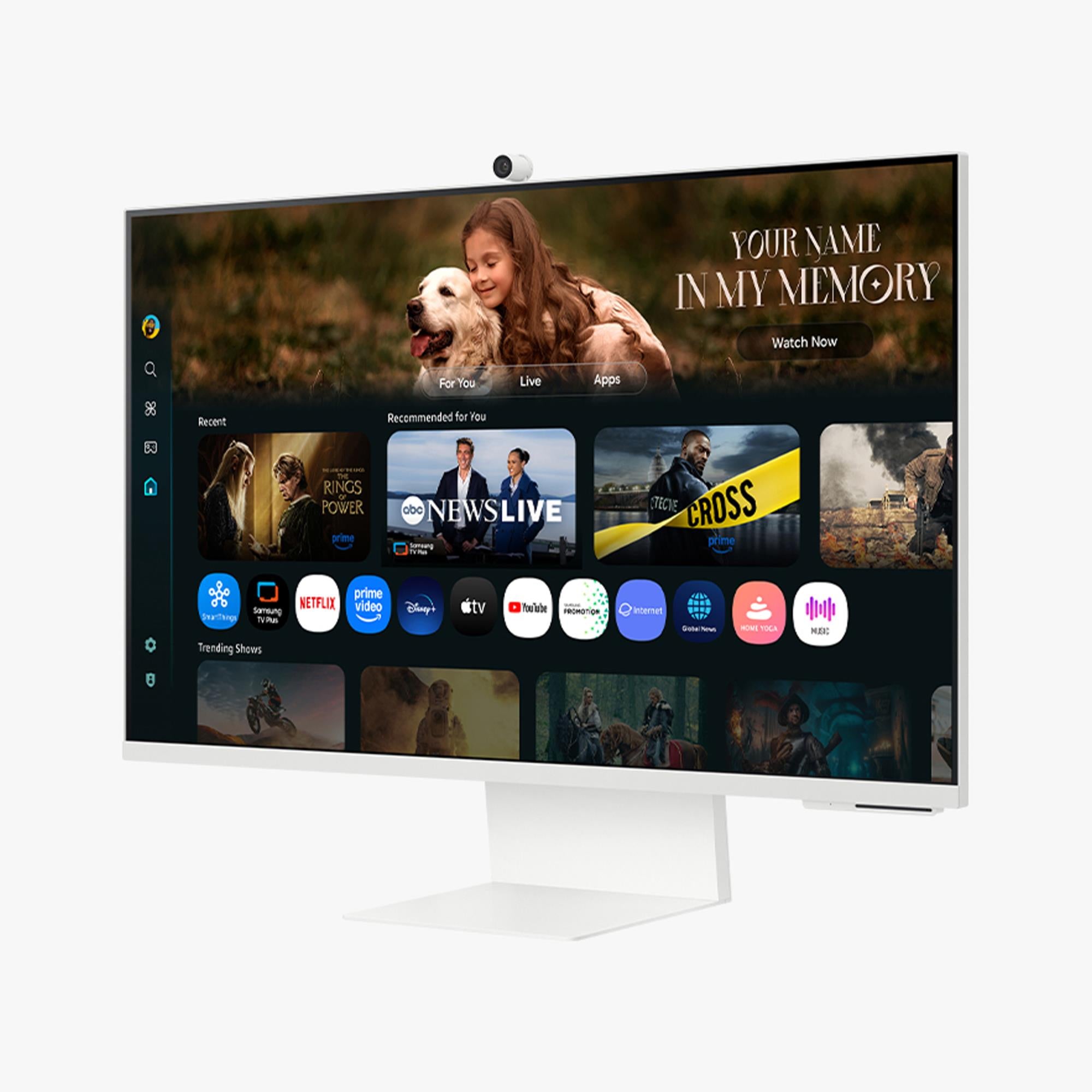 LCD Monitor SAMSUNG LS32FM801UUXDU 32" Smart/4K Panel VA 3840x2160 16:9 60 Hz 4 ms Colour White LS32FM801UUXDU