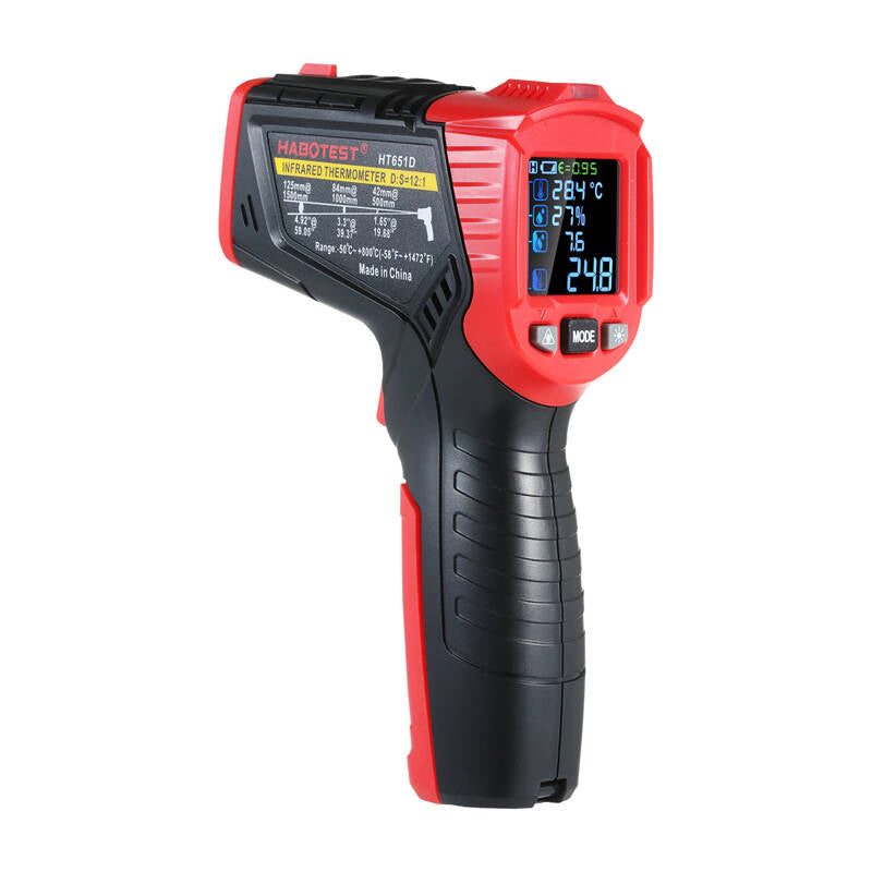 Digital Laser Pyrometer Habotest HT651D, moisture meter - Image 1