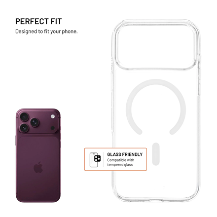 Fixed MagPure | Back cover | Apple | iPhone 18 Pro Max/17 Pro Max | TPU/PC | Clear | Magsafe
