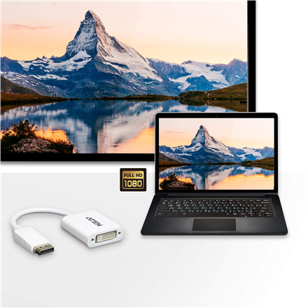 Aten VC965 DisplayPort to DVI Adapter | Aten | DisplayPort to DVI Adapter | VC965 | DP to DVI