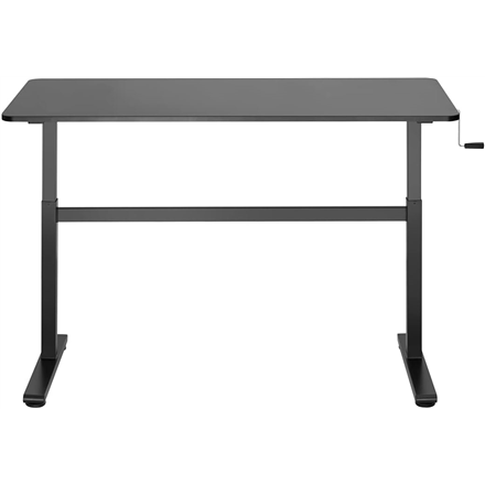 Manually adjustable sit-stand desk EO0027 | Ergonomic | Height adjustment 70-117 cm | Maximum load weight 40 kg | Black