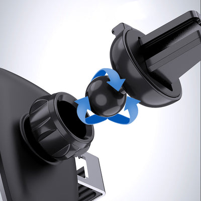 Gravity smartphone car holder for air vent silver (YC08) — Hurtel