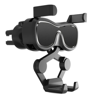 Gravity smartphone car holder for air vent with air freshener black (YC06) — Hurtel