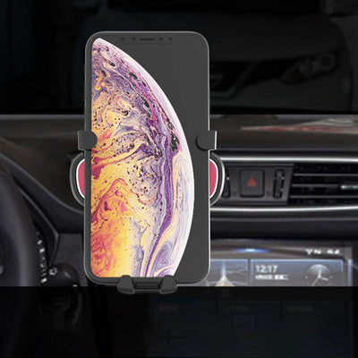 Gravity smartphone car holder for air vent with air freshener black (YC06) — Hurtel