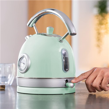 Cecotec Kettle | ThermoSense 420 Vintage | 2200 W | Electric | 1.8 L | Stainless steel | 360° rotational base | Light Gr