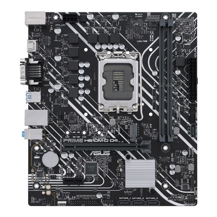 Asus | PRIME H610M-D D4 | Processor family Intel | Processor socket  LGA1700 | DDR4 DIMM | Memory slots 2 | Supported ha