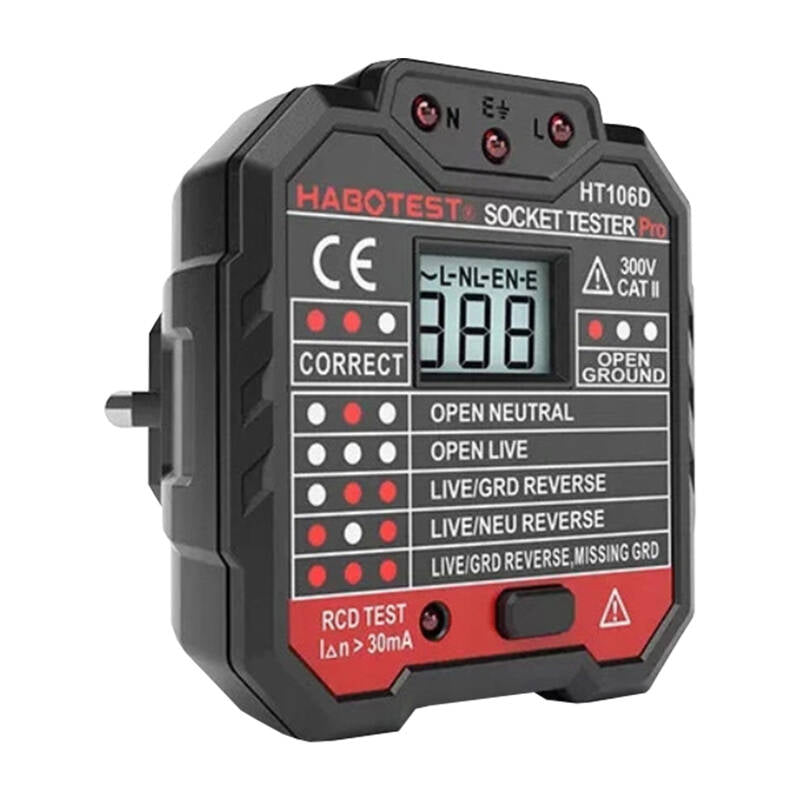 Socket tester with digital display Habotest HT106D - Image 2